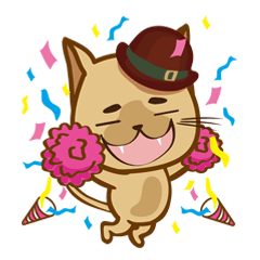 [LINEスタンプ] "Cookie Cat"---life