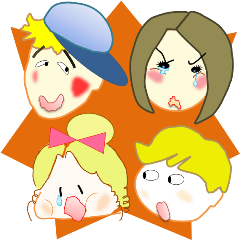 [LINEスタンプ] Depressed friends