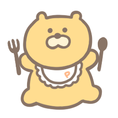 [LINEスタンプ] ぽっちゃりくまくん