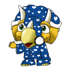 [LINEスタンプ] Q Dinosaur Family-English version