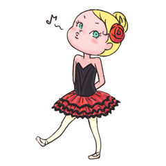 [LINEスタンプ] リトル・エマのバレエライフ