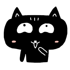[LINEスタンプ] Round-faced cat