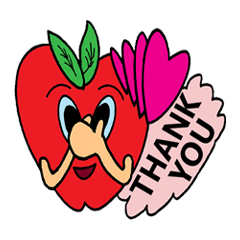 [LINEスタンプ] Happy Apples 1