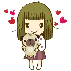 [LINEスタンプ] PookPugの画像（メイン）