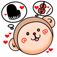 [LINEスタンプ] 音楽であそぼ！