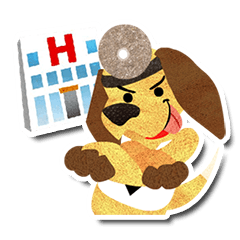 [LINEスタンプ] Doctor PhDogの画像（メイン）