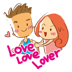 [LINEスタンプ] Lover of loveの画像（メイン）