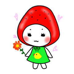 [LINEスタンプ] いちごたん