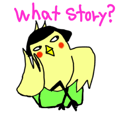 [LINEスタンプ] Bobbed parakeet English version