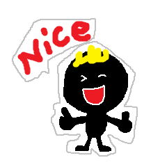 [LINEスタンプ] ブラックマン達のメッセージ