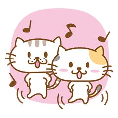 [LINEスタンプ] ラブラブネコのネコ太とネコ子