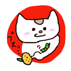 [LINEスタンプ] ネコ時々みかんの画像（メイン）