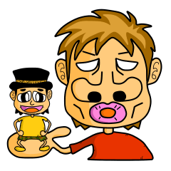 [LINEスタンプ] かわしまさんと僕