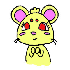 [LINEスタンプ] かわいいネズミエンジェルの画像（メイン）