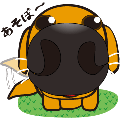 [LINEスタンプ] 鼻デカ犬の画像（メイン）