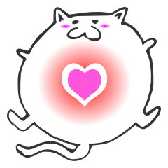 [LINEスタンプ] ぽっちゃり系の猫