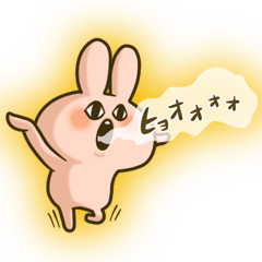 [LINEスタンプ] あらぶってウサちゃん