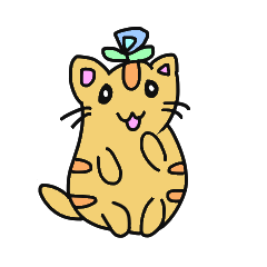 [LINEスタンプ] Flowery people's star pet,Mocoya