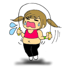 [LINEスタンプ] マイマイの日常～その2～【ダイエット編】の画像（メイン）