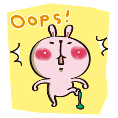 [LINEスタンプ] ラビたんの日常英語編