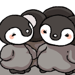 [LINEスタンプ] 皇帝ペンギンの赤ちゃん1の画像（メイン）