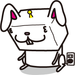 [LINEスタンプ] ロボットアニマル ウサギ号