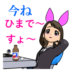 [LINEスタンプ] バニーガール姉妹物語の画像（メイン）