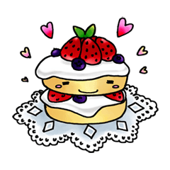 [LINEスタンプ] もこもこ スイーツスタンプの画像（メイン）