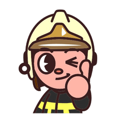 [LINEスタンプ] Fireman A-Bon