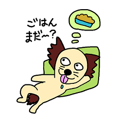 [LINEスタンプ] へたれ犬