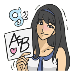 [LINEスタンプ] AsB - Girls Vol.2 (AsBG2)の画像（メイン）