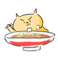 [LINEスタンプ] ラーメンネコめんまの画像（メイン）