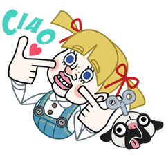 [LINEスタンプ] マッピーカウンティ （ベッキー）