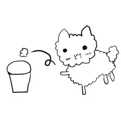 [LINEスタンプ] モコモコ犬の画像（メイン）