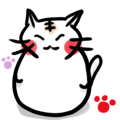 [LINEスタンプ] 猫だるまの画像（メイン）