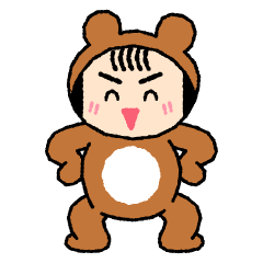 [LINEスタンプ] タヌキの子