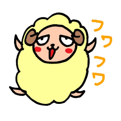 [LINEスタンプ] ふわふわひつじくんベイビーの画像（メイン）