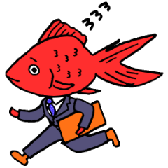 [LINEスタンプ] サラリーマン金魚