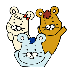 [LINEスタンプ] ねずみの集会