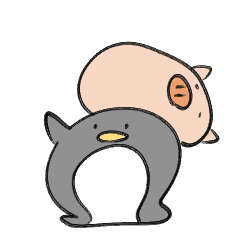 [LINEスタンプ] スライムぶたペンギン