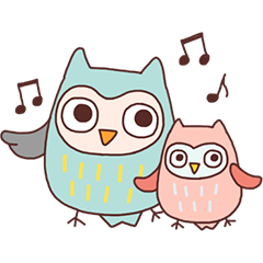 [LINEスタンプ] Cute owlsの画像（メイン）