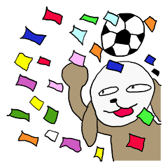 [LINEスタンプ] サッカー、特にスタジアムで使えるスタンプの画像（メイン）