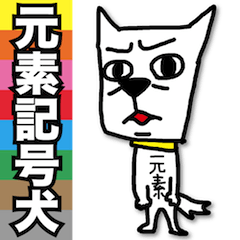 [LINEスタンプ] 元素記号犬の画像（メイン）