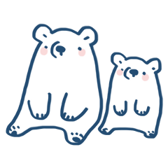 [LINEスタンプ] しろくま君だよ！