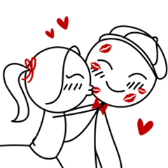 [LINEスタンプ] Pepe ＆ Lulu | Second journey of loveの画像（メイン）