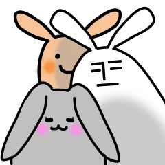 [LINEスタンプ] 働くうさぎっぽい人々