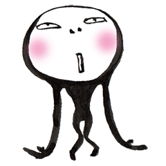 [LINEスタンプ] 全身黒タイツのぬめ子さん