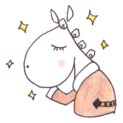 [LINEスタンプ] Love horse 3