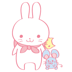 [LINEスタンプ] ツンデレかわいい！うさぎ彼女の画像（メイン）