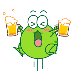 [LINEスタンプ] Bean Frog